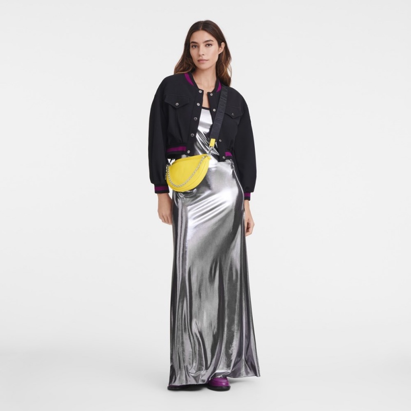 Yellow Longchamp Smile S Women's Crossbody Bags